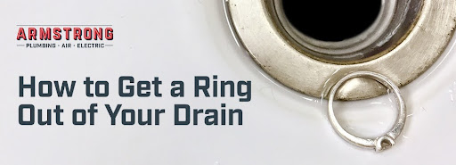 ring fell down drain